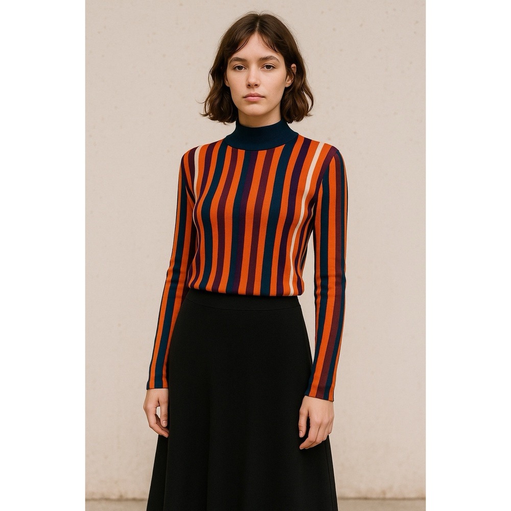 VICTOR GLEMAUD Multicolored Sweater SZ Medium Modern‎ Chic Career Goblincore
